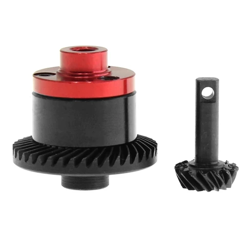 Diff чехол Diff Gear 39T Входная шестерня 15T черный и красный металл для Traxxas 1/16 E-Revo ралли вершина SLASH радиоуправляемые запчасти для автомобилей