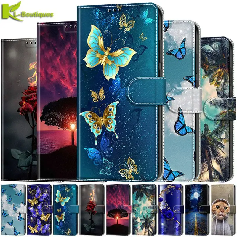 

A51 A71 Case Magnetic Flip Leather Phone Case For Samsung Galaxy A51 A11 A21S A71 A31 A41 Painted Wallet Card Holder Book Cover