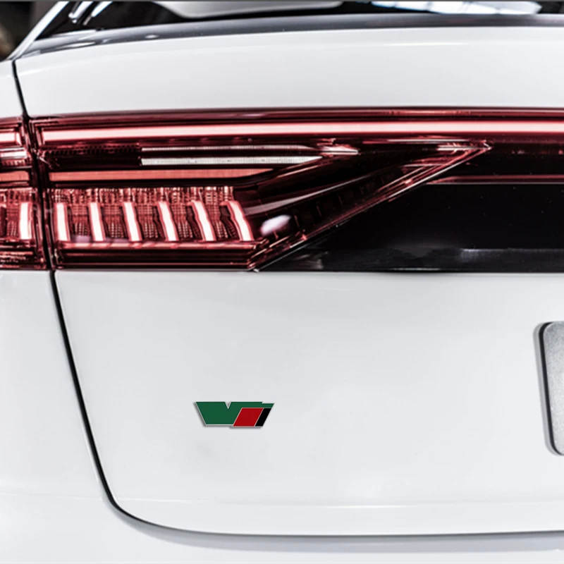 Металлическая Автомобильная наклейка с надписью V-образная решетка эмблемой