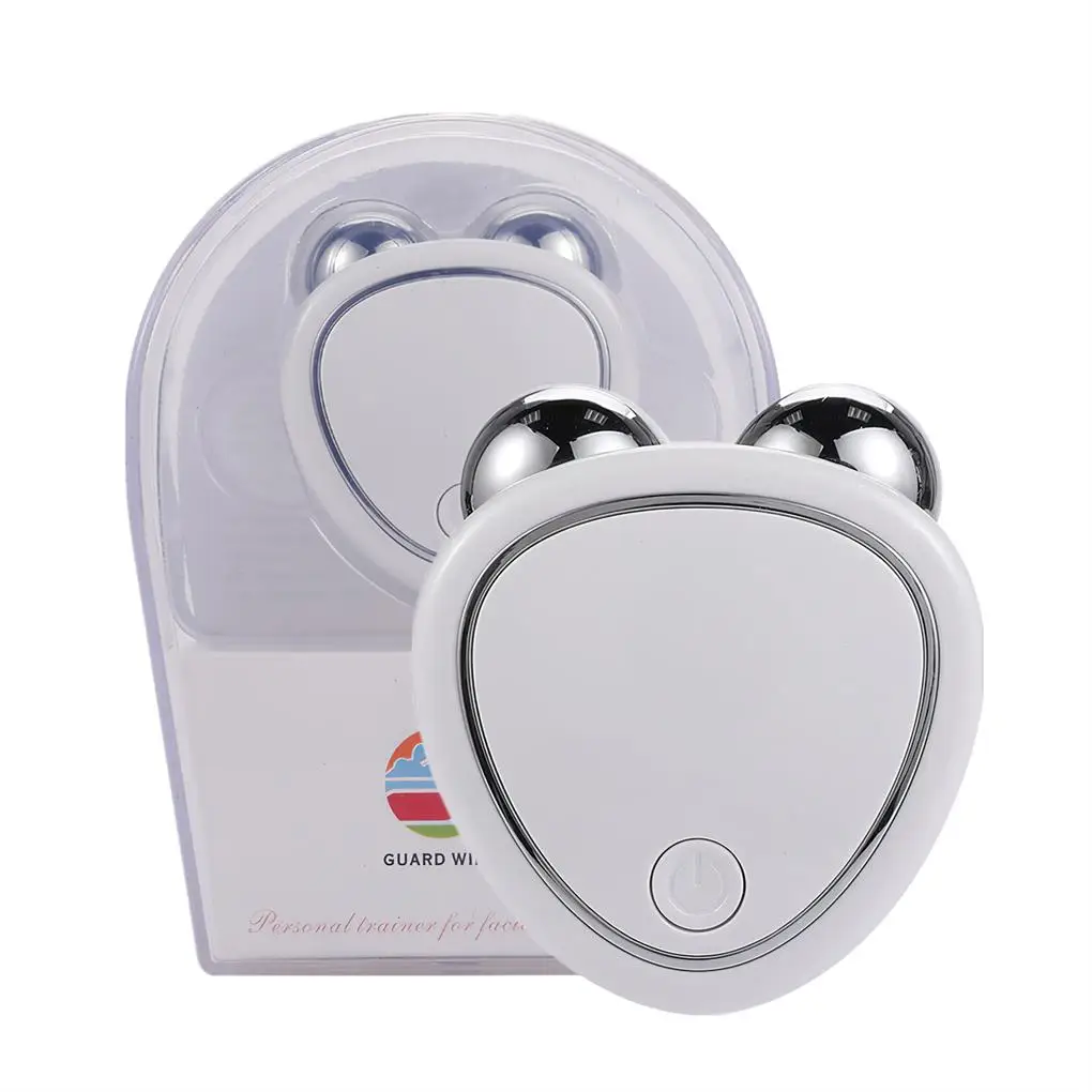 

V-shaped Face Roller Massager Face-lifting Slimming Instrument Tool White