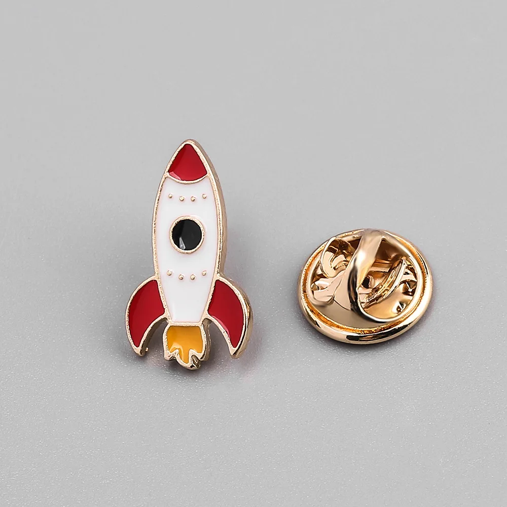 

Multi Colored Rockets Factory Direct Sales Enamel Pin Cartoon Brooch Lapel Badges Jewelry Gift Funny Cute Fashion Kids Friends