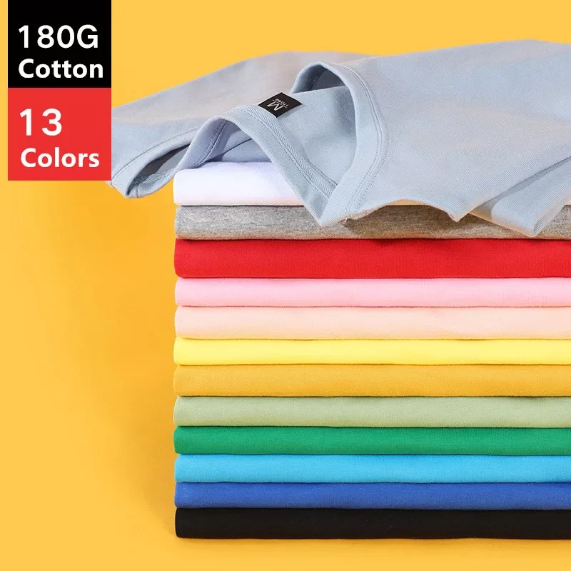 

NEW IN 2022 New Men's T-Shirt Solid Color Round Collar Short Sleeves Loose Cotton Men T shirts Soft Comfortable For Man T-Sh