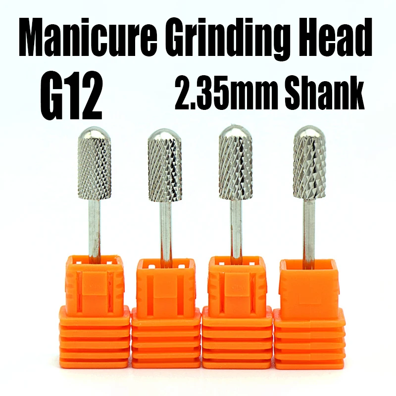 

1PCS G12 Manicure Grinding Head Nail Sanding Cap Milling Cutter For Manicure Pedicure Nail Drill Bit Foot Cuticle Clean Tool