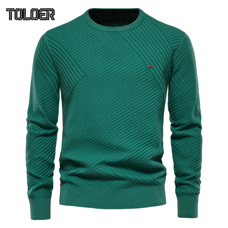 

New Mens Knitted O-Neck Pullovers Basic Long Sleeve Sweaters Men's Fashion Solid Autumn Winter Slim Sweaters Male Knitwear Tops