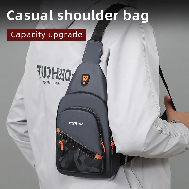 Мужская нагрудная сумка с логотипом автомобиля многофункциональная через плечо