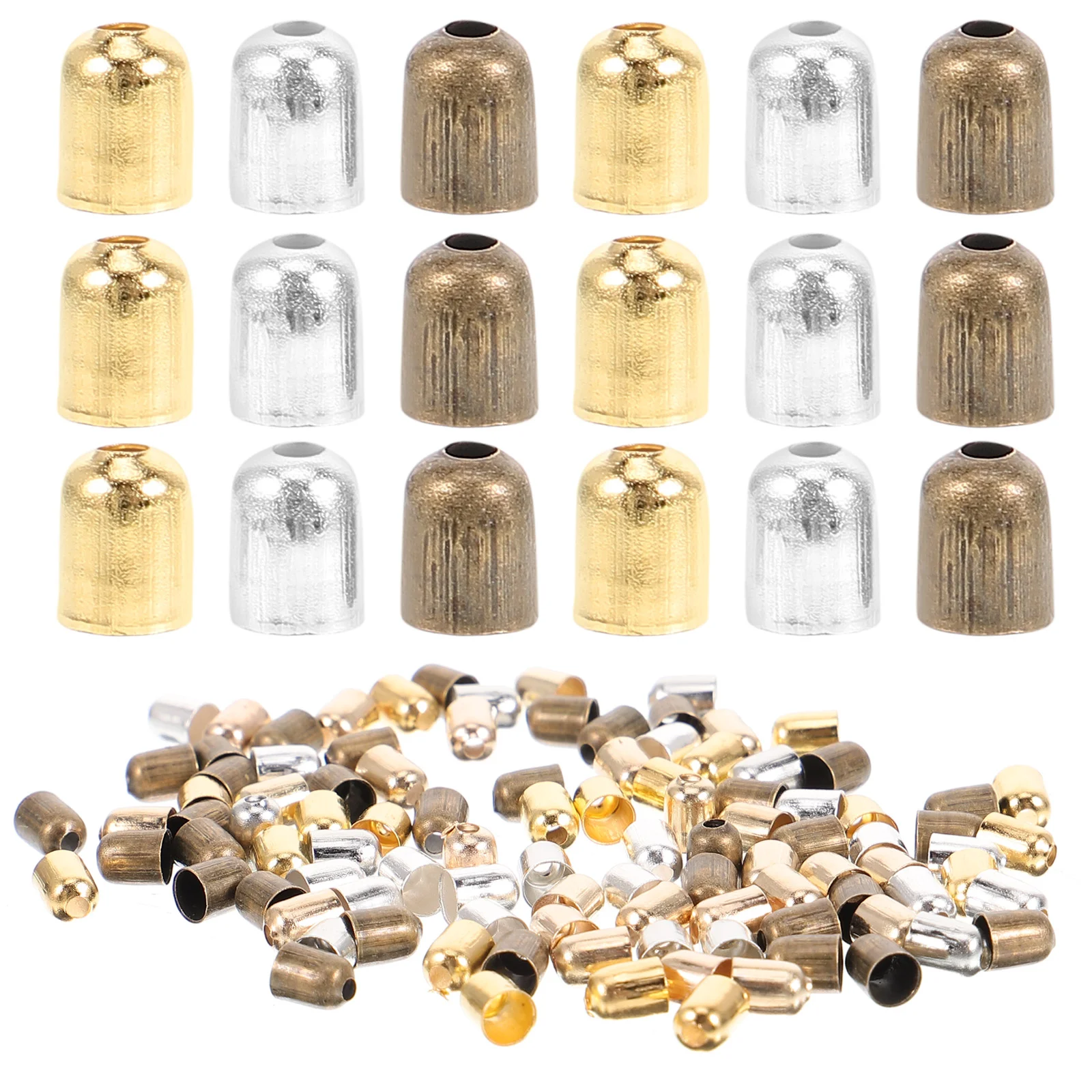 3 упаковки наконечников для шнура изготовления ювелирных изделий браслет с