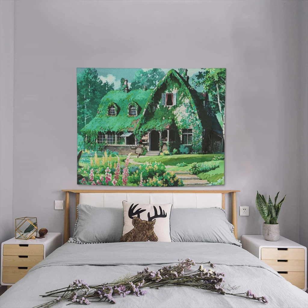 Гобелен из ткани с принтом ведьмы доставки настенная подвесная ткань для спальни