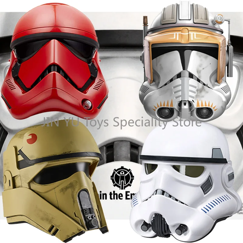 Фото Оригинальный шлем штурмовика из серии Star Wars The Black Series с звуковыми эффектами, маска Мандалорца, костюм на Хэллоуин, игрушки для косплея №3