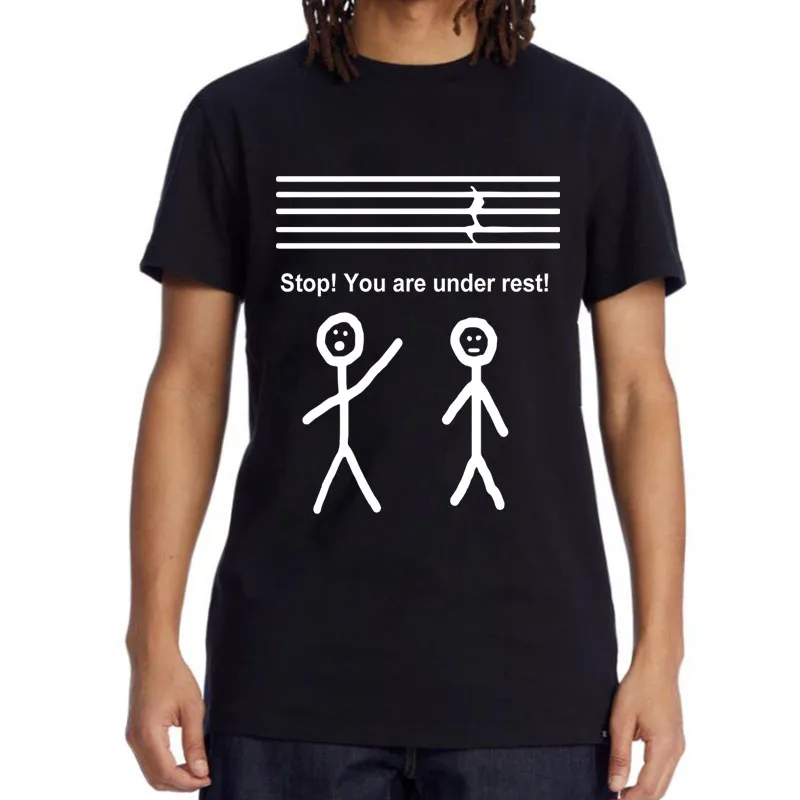 

Men's top quality 100% cotton Interesting music design print T shirt casual street style T-shirt cool male loose tops tee shirts