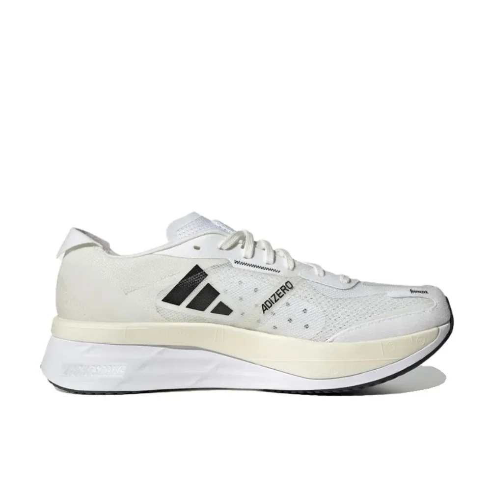 Мужские и женские кроссовки Adidas Adizero Boston 11 амортизирующие удобные низкие белого