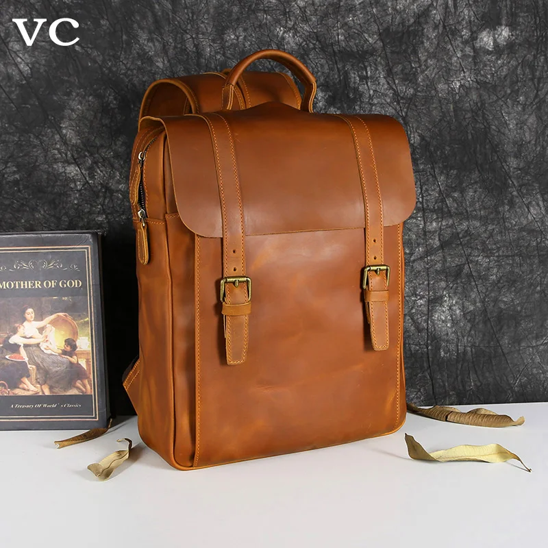 Рюкзак мужской из воловьей кожи