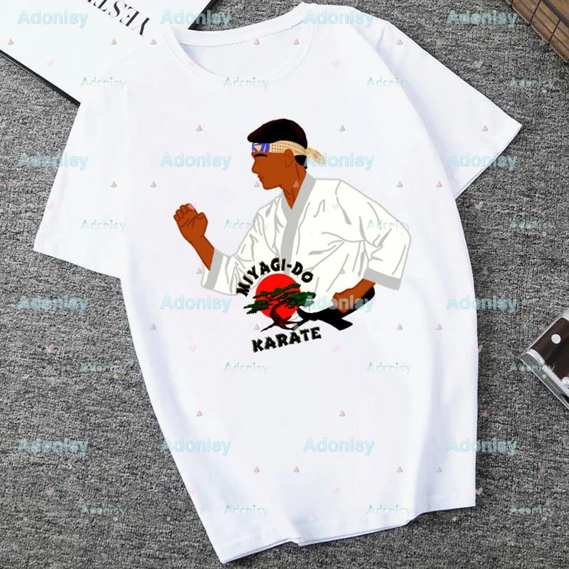 

Cobra Kai Summer Fashion Shirt Graphic Women Tops Base OF-neck Tees Funny Girls T Shirt