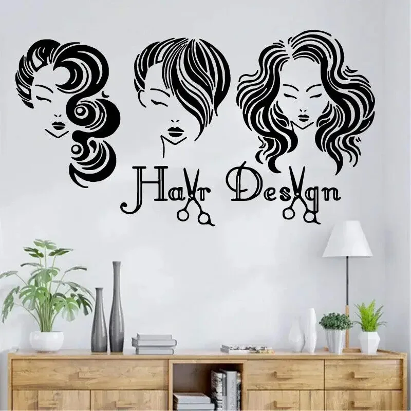 Виниловые наклейки для стены Три девушки MF34