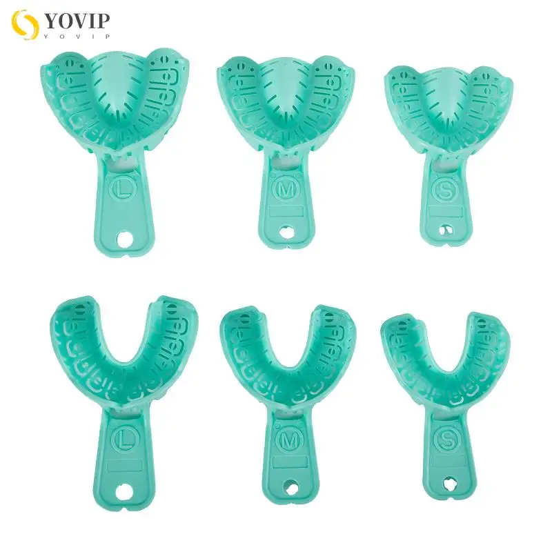 

6 шт., пластиковые лотки для имплантации зубов, S/M/L