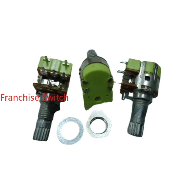 

10PCS Brand-new 12 R123G Potentiometer With Double Switch B50K15KQ Good Volume And Quality.