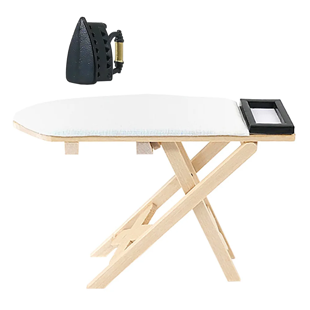 

Набор миниатюрных железных столов, миниатюрная мебель, железный стол, миниатюрный металлический корпус, 1 комплект