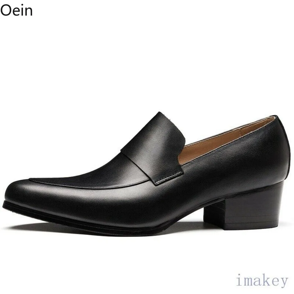 Мужские деловые туфли-оксфорды из натуральной кожи для жениха формальные