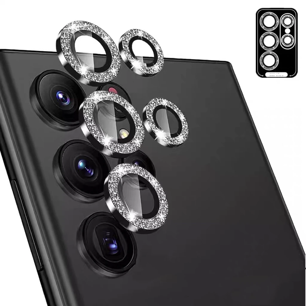 Для Samsung Galaxy S24 Ultra + PLUS Алмазная Защита объектива камеры Lilm полное покрытие