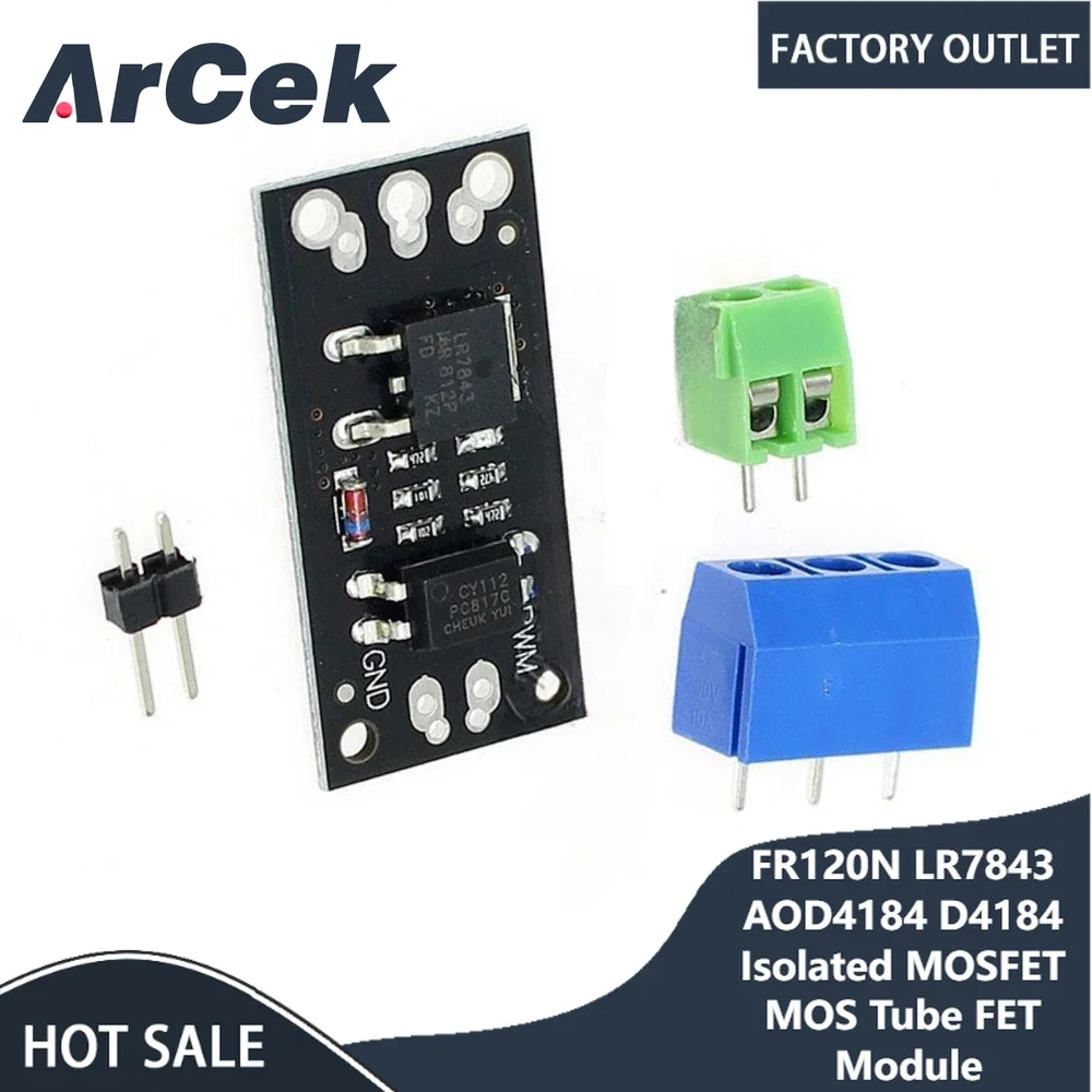 

Сменное реле FR120N LR7843 AOD4184 D4184, изолированная МОП-трубка, модуль полевого транзистора, 100 в, а, 30 в, а, 40 В, 50 А, Модуль платы