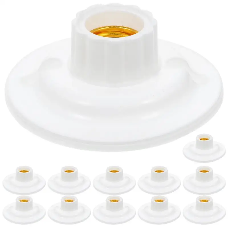 

12pcs Ceiling Light Lamp Bulb Fixing Base Screw Light Bulb Socket Holder Lamp Socket Holder Screw Light Bulb Socket for Home