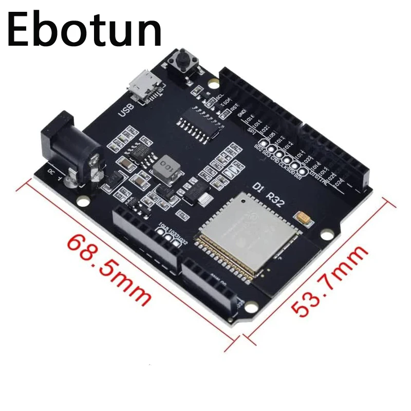 ESP32 для Wemos D1 Mini R32 ESP-32 CH340G WiFi Беспроводная Bluetooth макетная плата 4 Мб Flash с Micro USB adruino
