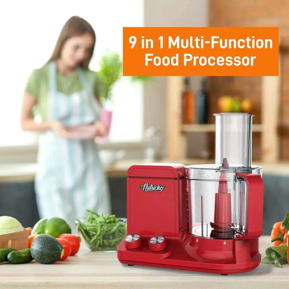 2023 New NutriChef 12 Cup Multifunctional Food Processor wit
