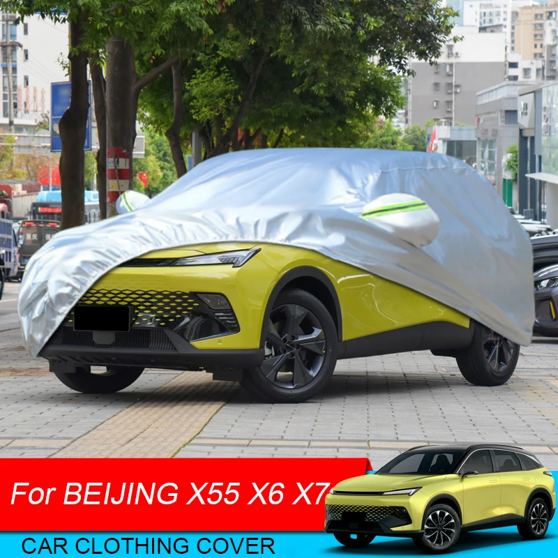 Для Пекина X55 X6 X7 2022-2025 полное покрытие для автомобиля от дождя, мороза, снега, пыли, водонепроницаемое защитное покрытие, внешние автомобильные аксессуары