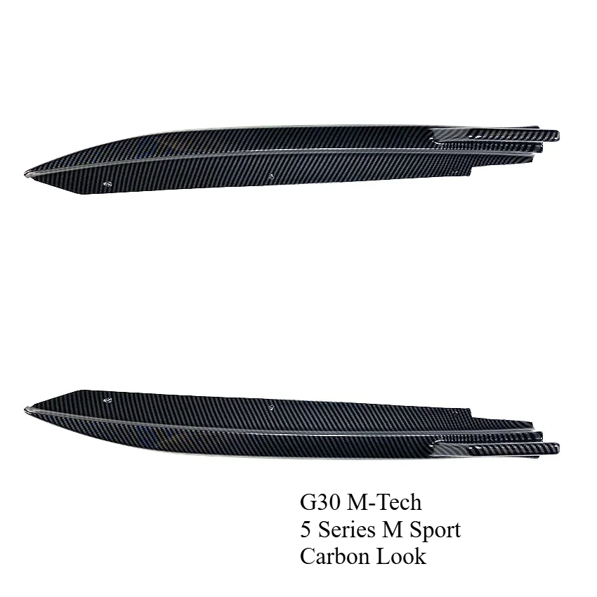 

2 шт. для BMW 5 серии G30 M-Tech 525i 530i 540i 2017-2023 M спортивный задний бампер сплиттер канавки спойлер для губ диффузор боковая накладка
