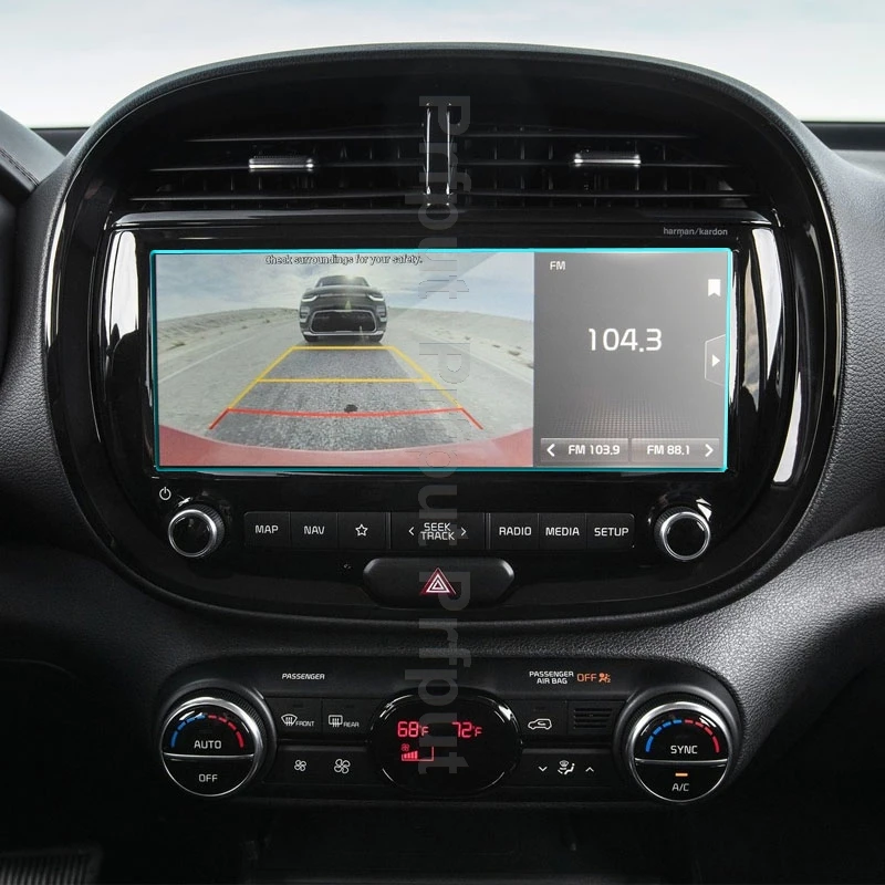 

Защита для экрана автомобильного навигатора, закаленное стекло для Kia Soul Booster EV 2020 2021, сенсорный центральный дисплей, Автомобильный интерьер