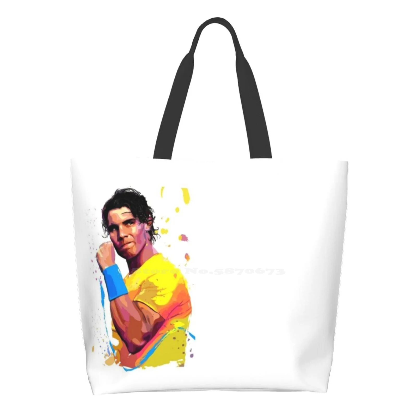 

Rafael Nadal Reusable Shopping Bag Tote Large Size Nadal Rafael Rafa Tennis