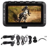 motorcycle dvr dash cam 3 0 inch lcd 1080p hd g sensor driving recorder front and rear camera