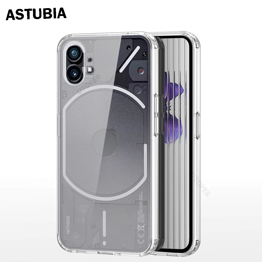 

Чехол Air-bag для телефона 1 Phone1 6,55 дюймов, защитный чехол, прозрачный мягкий противоударный чехол из ТПУ с кристаллами, задняя крышка Чехлы бам...