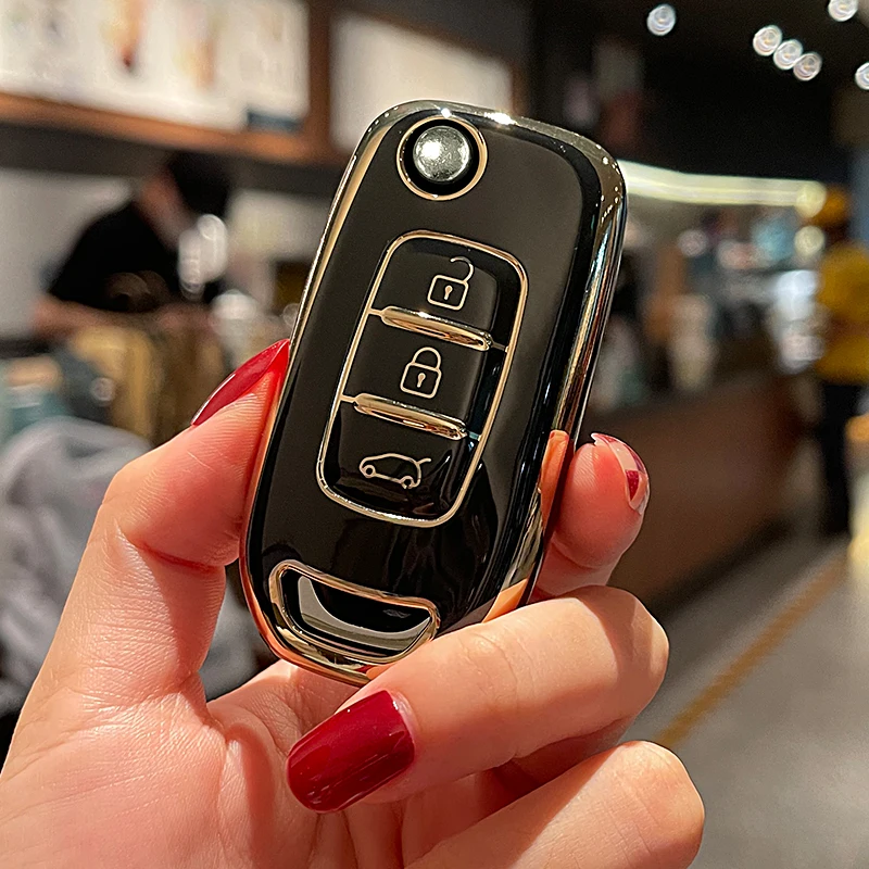 

Новинка ТПУ чехол для автомобильного складного ключа чехол для Renault Kadjar Captur Symbol Koleos Megane 2016 2017 2018 3 кнопки брелок для ключей без ключа