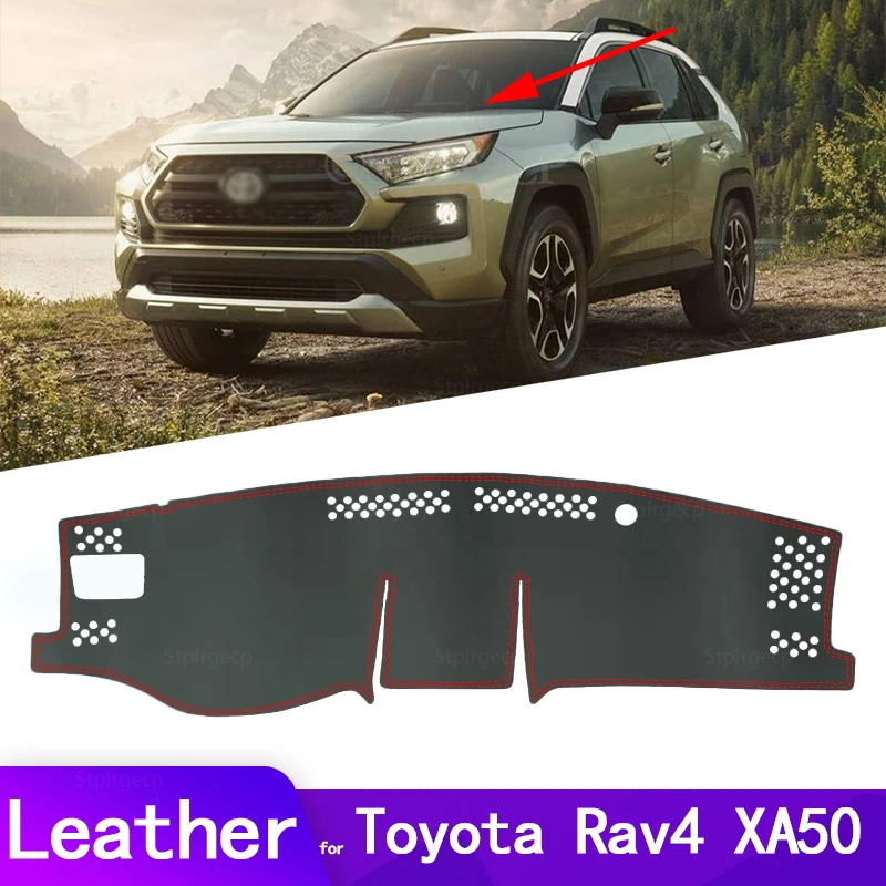 

Кожаный коврик для приборной панели автомобиля Toyota Rav4 XA50 2019 2020 RAV 4 XA 50, аксессуары для левого и правого привода