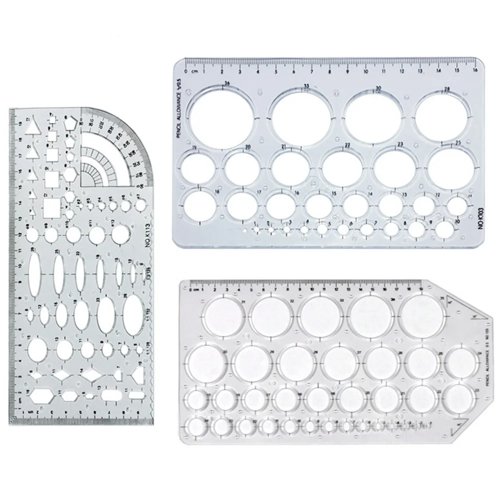 

House Plan Geometric Multifunctional Math Furniture Drawing Architect Portable Technical Drafting Tool Architectural Template