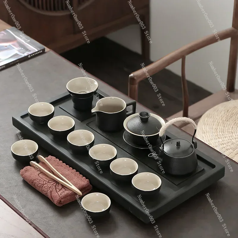 Магнитный керамический чайный набор Kungfu костяного фарфора роскошный для