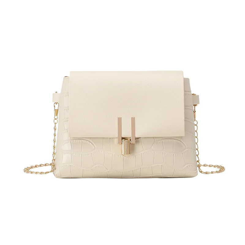 

Маленькая женская сумка с камнями, квадратная сумочка на плечо с цепочкой и замком, повседневный простой миниатюрный мессенджер через плечо