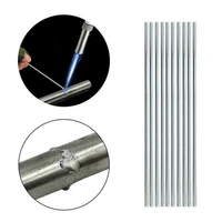 10pcs aluminum solution welding flux cored rods repair solder wire low melt for gas welding of solder powder and argon arc weld