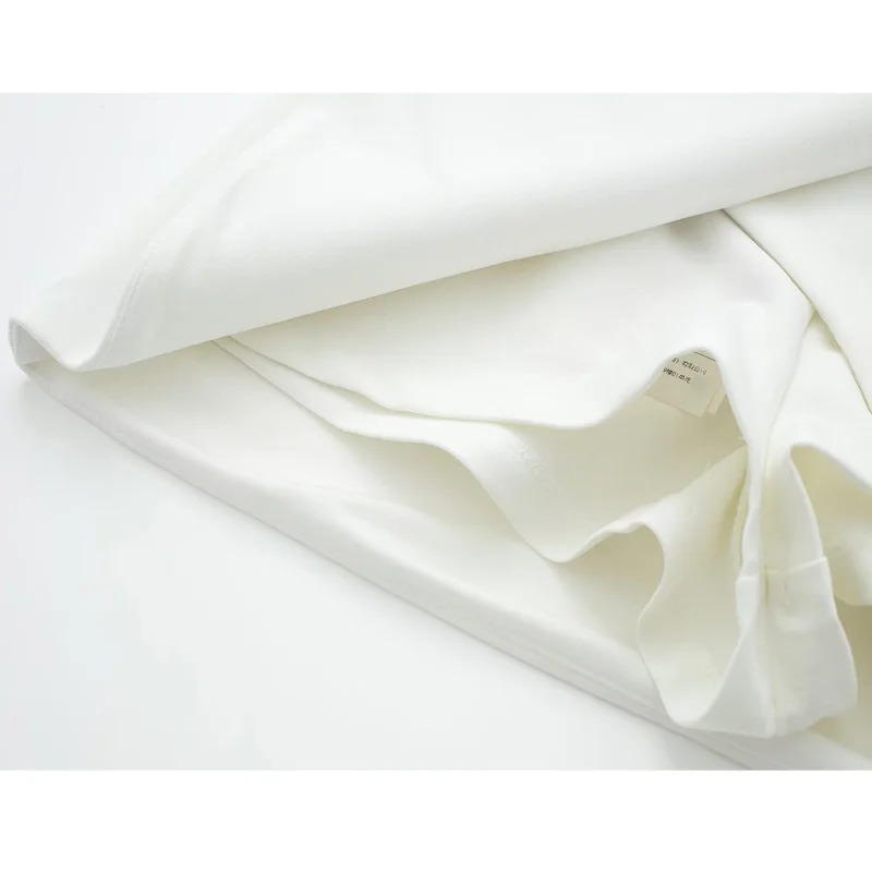 TRAF 2023 White Shorts for Women High Waist Skirt Shorts Women Streetwear Asymmetric Skort Summer Wrap Bermuda Shorts Woman