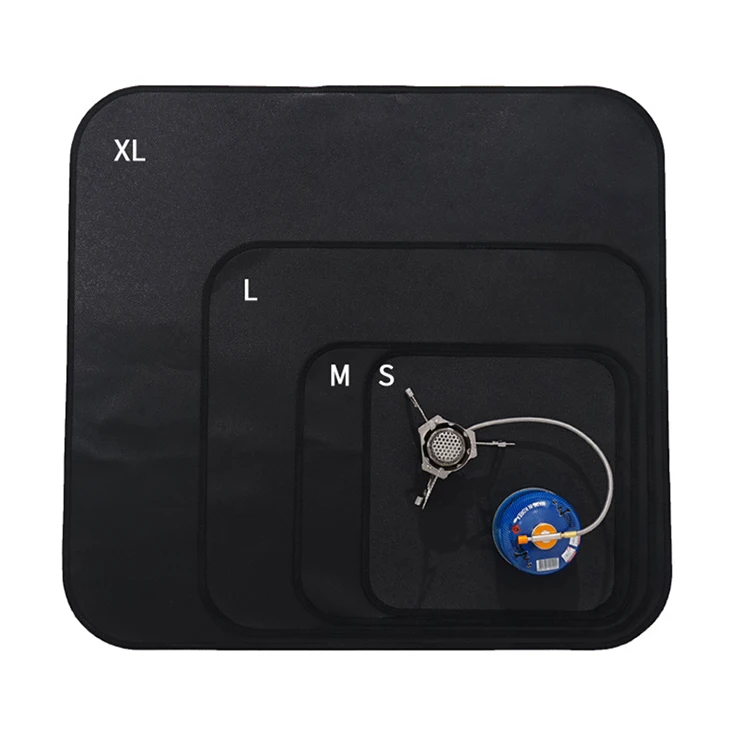 

Огнестойкая ткань с силиконовым покрытием для кемпинга, 1 шт., двухсторонний защитный коврик для пола из стекловолокна и барбекю, изоляционн...