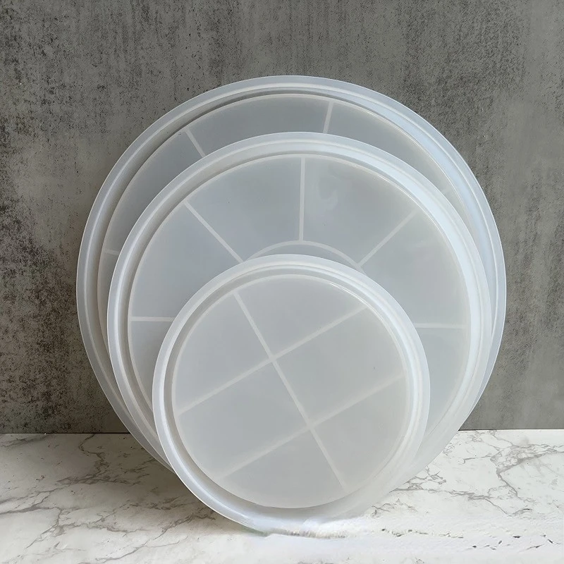 

Round Tray Silicone Moulds Small Medium and Large Round Tray Plaster Drip Moulds Home Ornament Making Mold