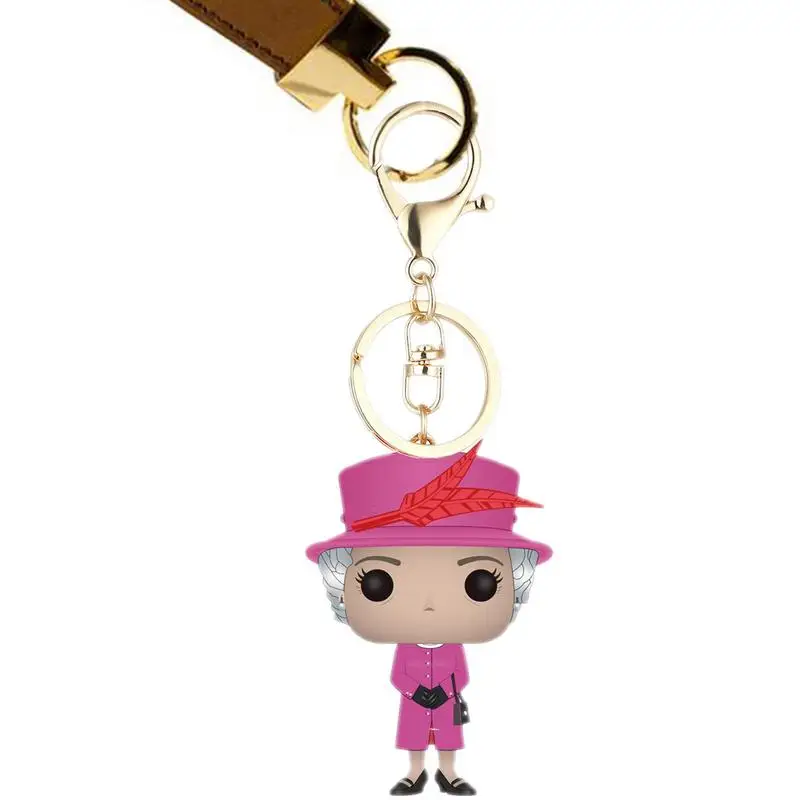 

Her Majesty Queen Elizabeth II Commemorative Keychain Pendant Key Chain Collectible Souvenir Remembrance Gift for Royal Fans