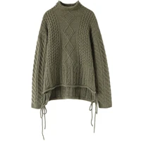 asymmetrical 100 cashmere winter warm sweater women new latest fashion for women 2022 clothes half high collar
