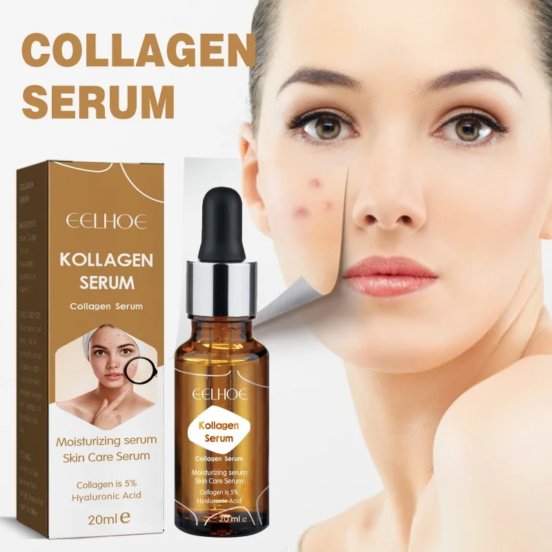 

Facial Collagen Essence Deep Moisturizing Lighten Acne Serum Anti-wrinkle Skin Care Essence Pore-shrinking Vitamin C Serum