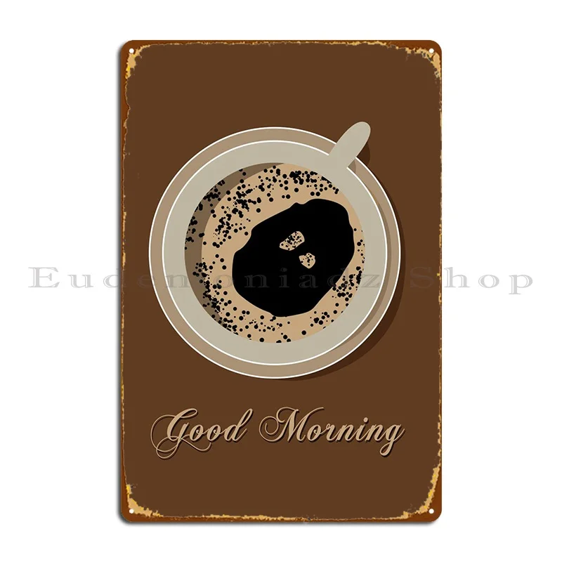 

Металлический знак «Good Morning», Настенный декор для паба, железная настенная пещера для паба, жестяной плакат