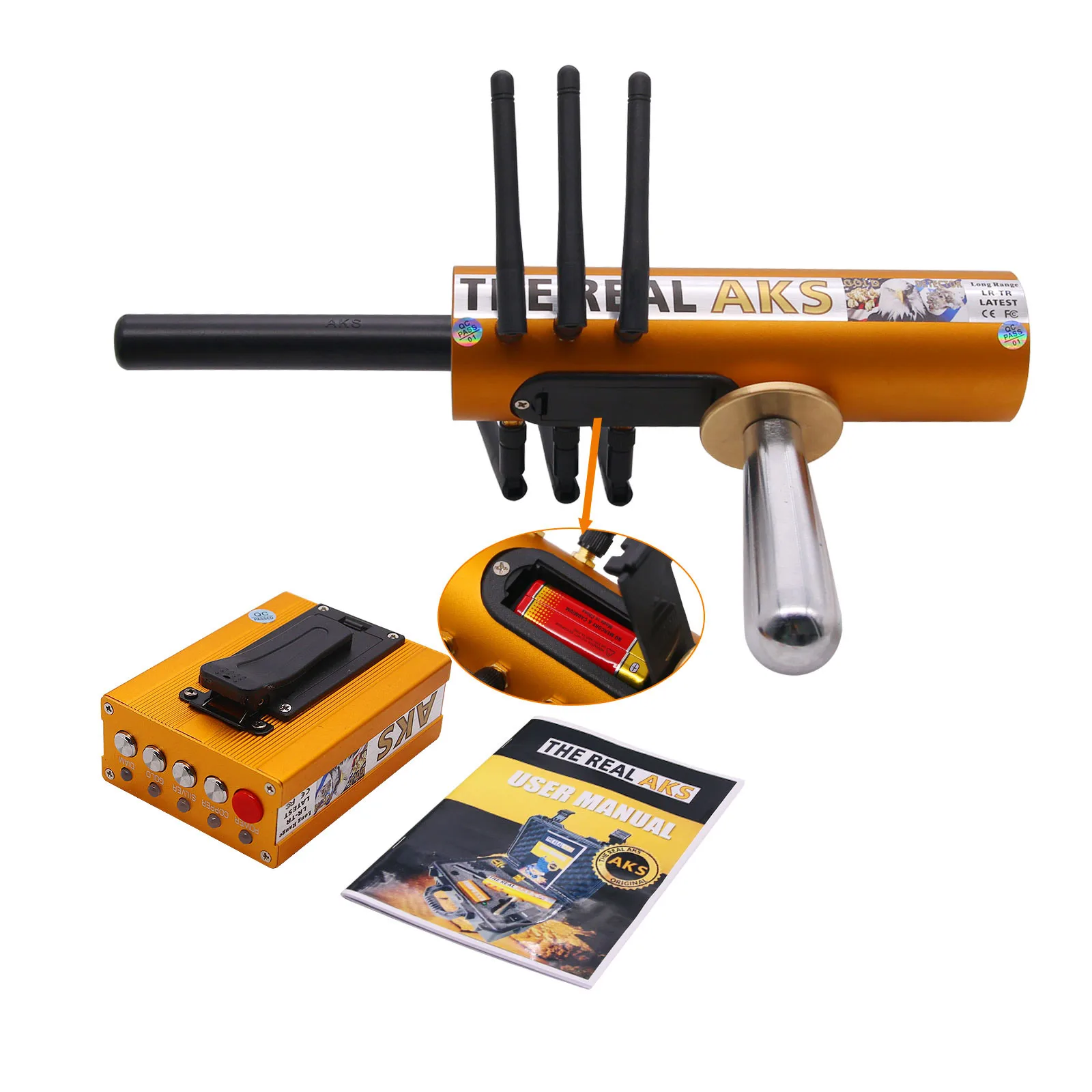 

Long Range AKS Gold Metal Detector with 6 Antennas