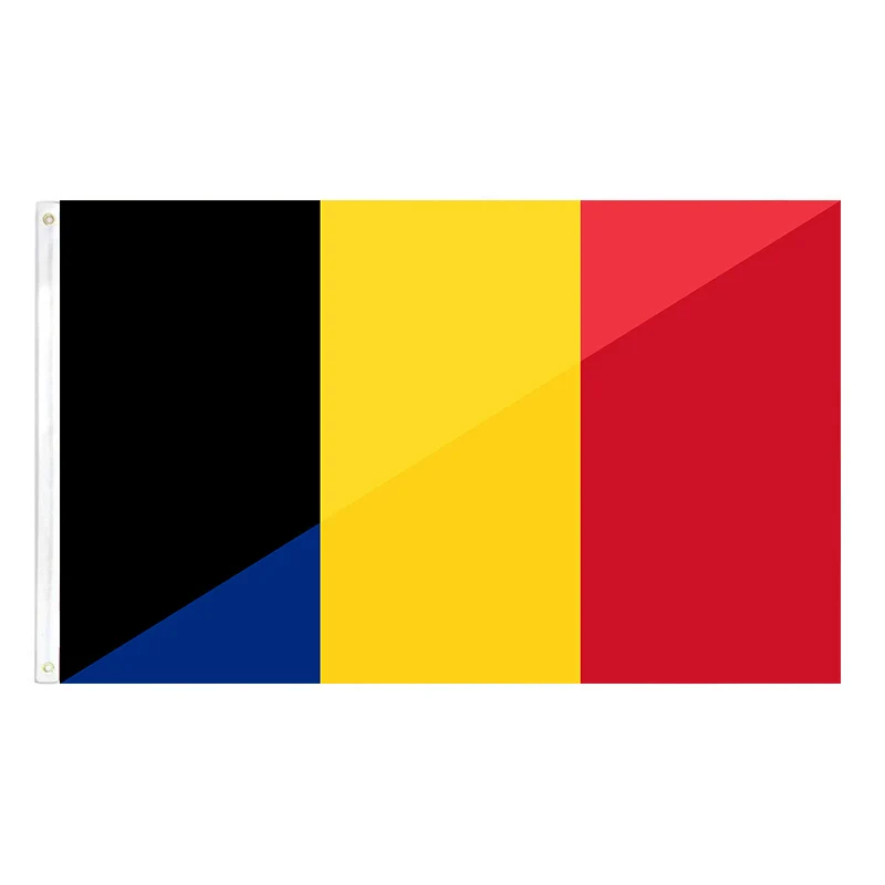 Группа E Бельгия Румыния Флаг дружба 2 фута * 3 (60*90 см) 5 футов (90*150 размер