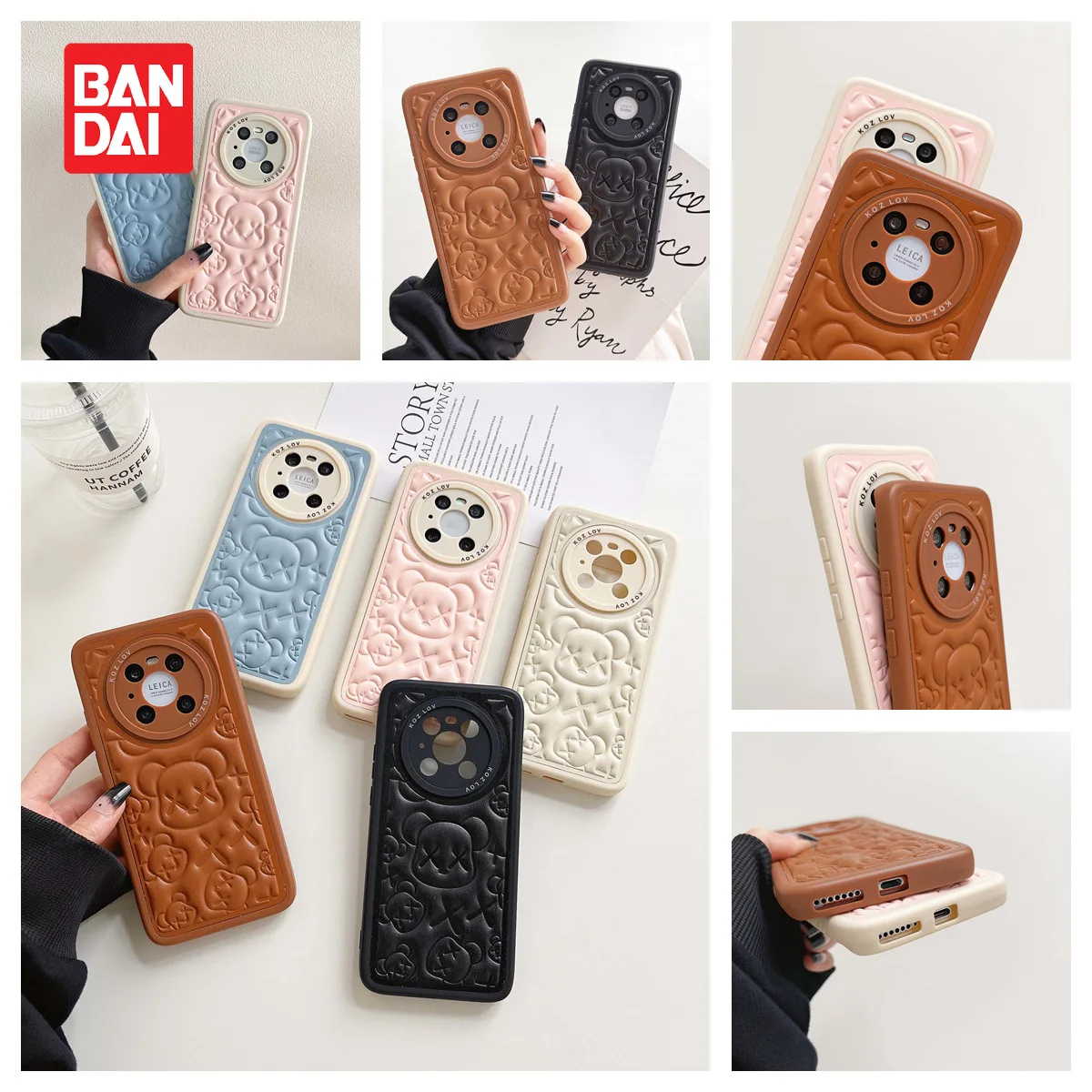 

Bandai Disney nova9 9pro 8pro mobile phone shell tide brand violent bear Huawei mate 30 30pro 40pro protective cover soft cover