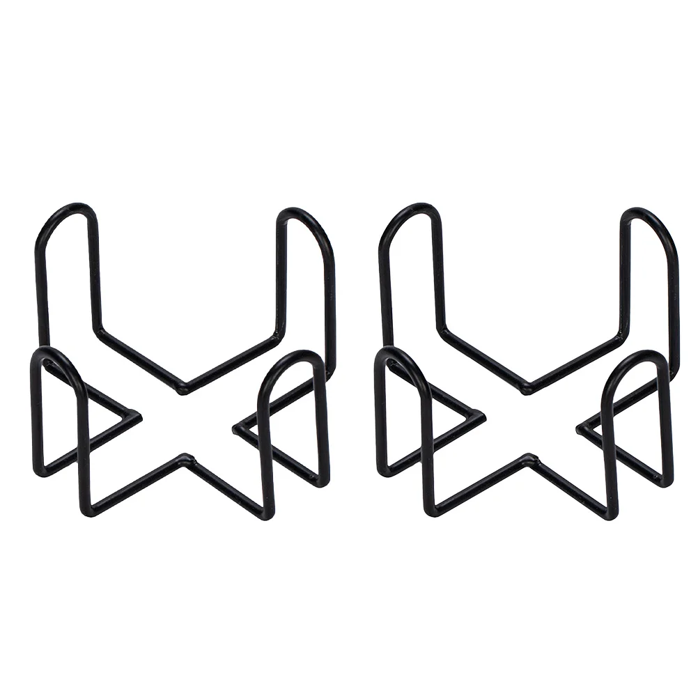 

2 Pcs Coaster Holder Car Cupholder Mat Organizer Kitchen Gadgets Storage Rack Iron