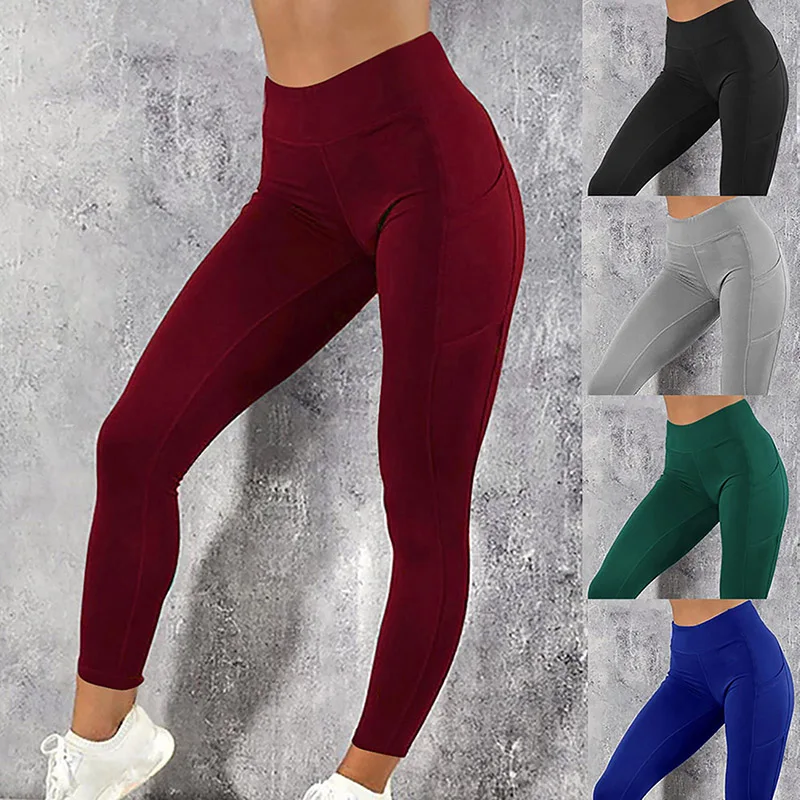 

Women Pants High Waist Slimming Pants for Athletic Wear Gym Seamless Workout Clothes For Women joggers pants